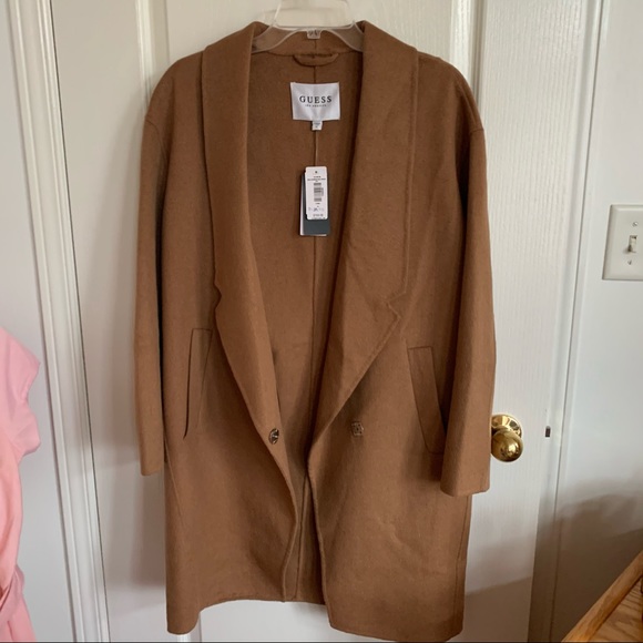 BNWT Guess Lightweight Oversized Wool Coat - XS - Picture 3 of 12